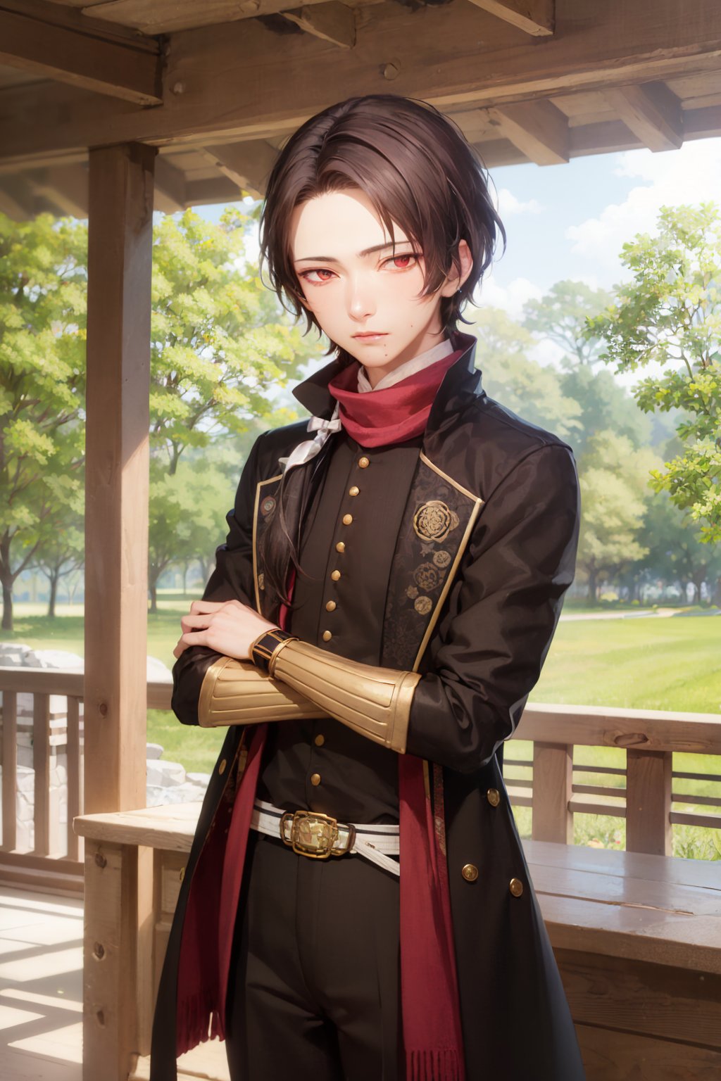 00037-2400209381-(masterpiece, best quality_1.2), , cowboy shot, solo, male focus, 1boy, kashuu kiyomitsu, expressionless, closed mouth, looking.jpg